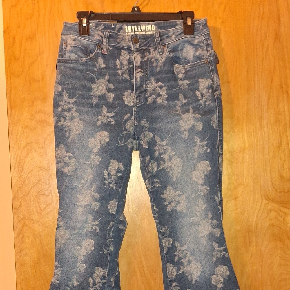 Idyllwind Blue Floral Flare Jeans